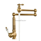 Modern kitchen sink mixer tap swivel spout main view