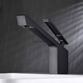 Modern bath shower mixer tap single lever control detail view
