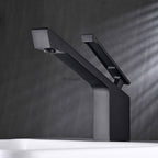Modern bath shower mixer tap single lever control detail view
