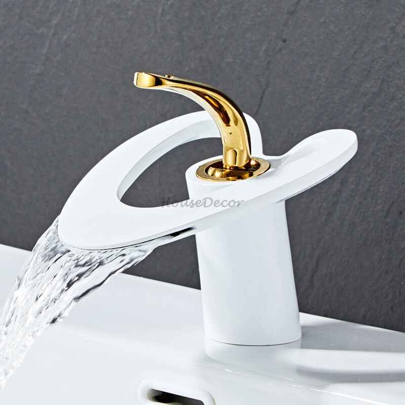 Modern bath shower mixer tap waterfall spout additional view
