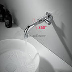 Modern bathroom basin mixer tap wall mounted design additional view