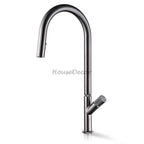 Modern kitchen sink mixer tap pull out spray main view
