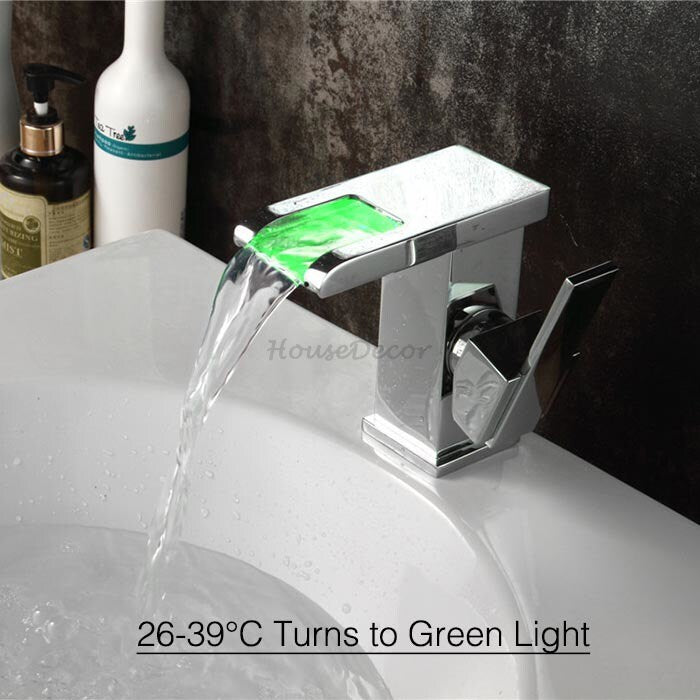 Modern bath shower mixer tap waterfall spout additional view