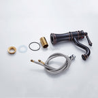 Black Brass bath shower mixer tap swivel spout additional view