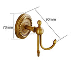 Antique Brass toilet paper holder detailed product view additional view