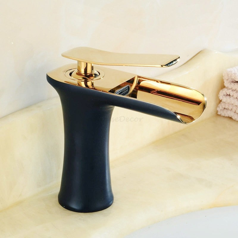 Modern bath shower mixer tap waterfall spout additional view