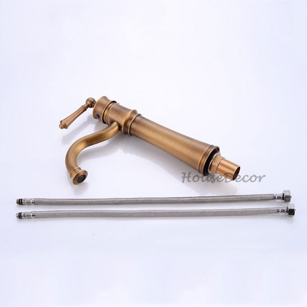 Antique Brass bath shower mixer tap swivel spout additional view