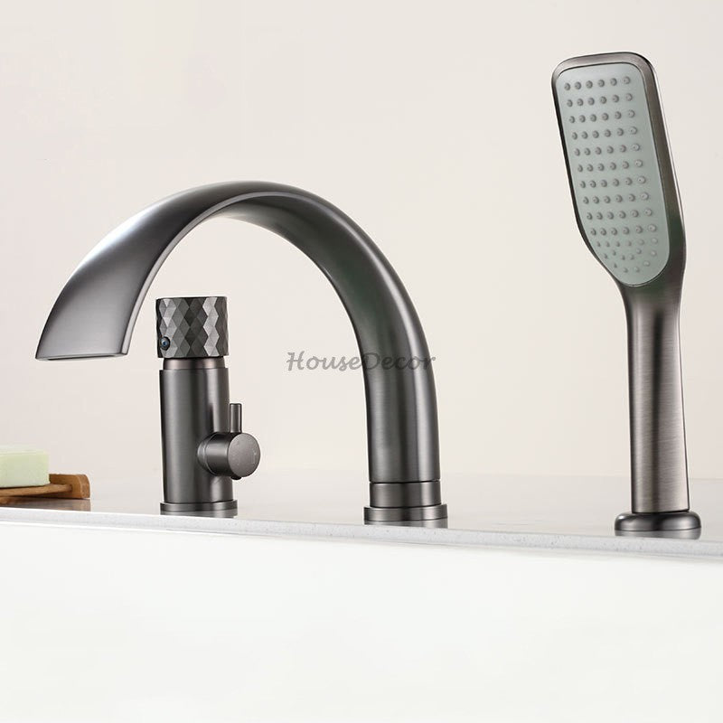 Modern bath shower mixer tap waterfall spout additional view