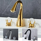 Modern bath shower mixer tap 3 hole installation main view