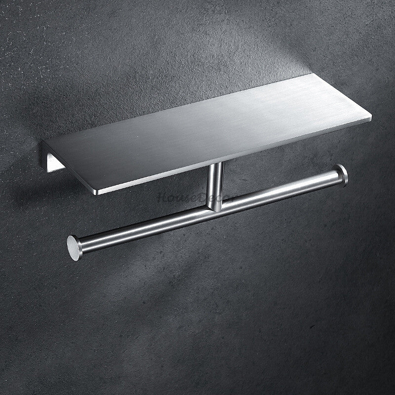 Modern Brass toilet paper holder detailed product view additional view