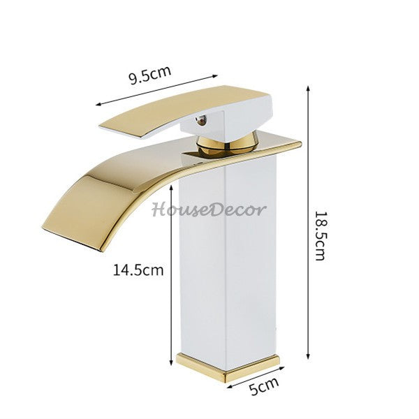 Modern bath shower mixer tap waterfall spout additional view