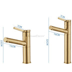 Brushed Gold Brass bath shower mixer tap pull out spray additional view