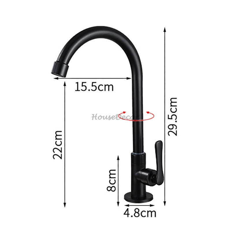 Matte Black kitchen sink mixer tap swivel spout additional view