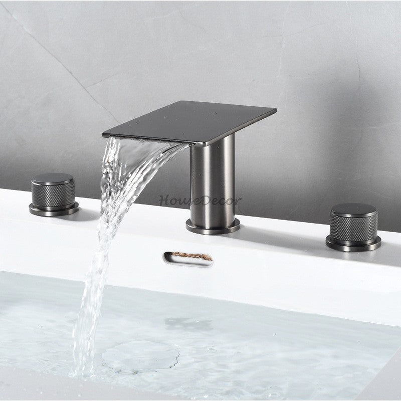 Modern bath shower mixer tap waterfall spout additional view