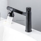Modern bath shower mixer tap swivel spout detail view