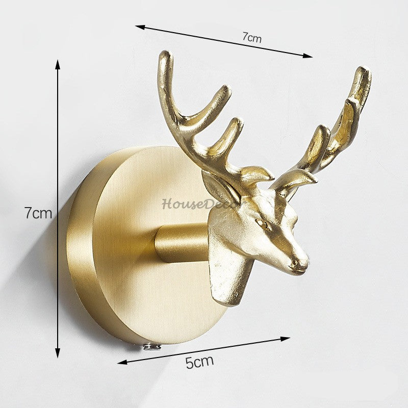 Brass robe hook wall mounted design additional view