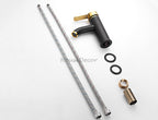 Matte Black bath shower mixer tap deck mounted design additional view