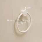 White towel ring wall mounted design additional view