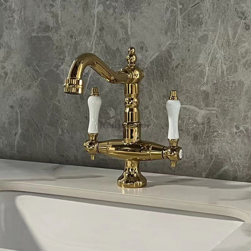 Modern Ceramic bathroom basin mixer tap detailed product view detail view