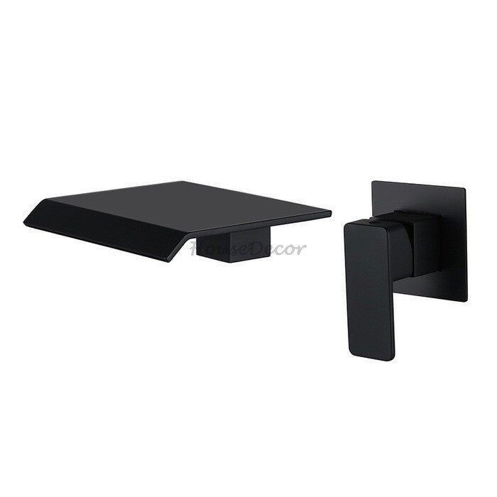 Modern bath shower mixer tap waterfall spout main view