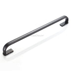 Black Brass towel rack wall mounted design detail view