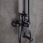 Black bath shower mixer tap detailed product view additional view