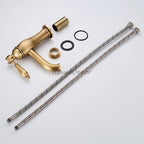 Antique Brass bath shower mixer tap single lever control additional view