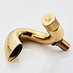 Brass bathroom basin mixer tap waterfall spout additional view