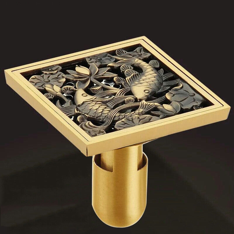 Bronze shower drain detailed product view additional view