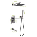 Modern bath shower mixer tap thermostatic control additional view
