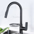 Gold bath shower mixer tap pull out spray detail view