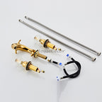 Modern bath shower mixer tap dual handle control additional view