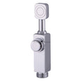 Chrome shower head swivel spout main view