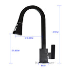 Modern kitchen sink mixer tap pull out spray additional view
