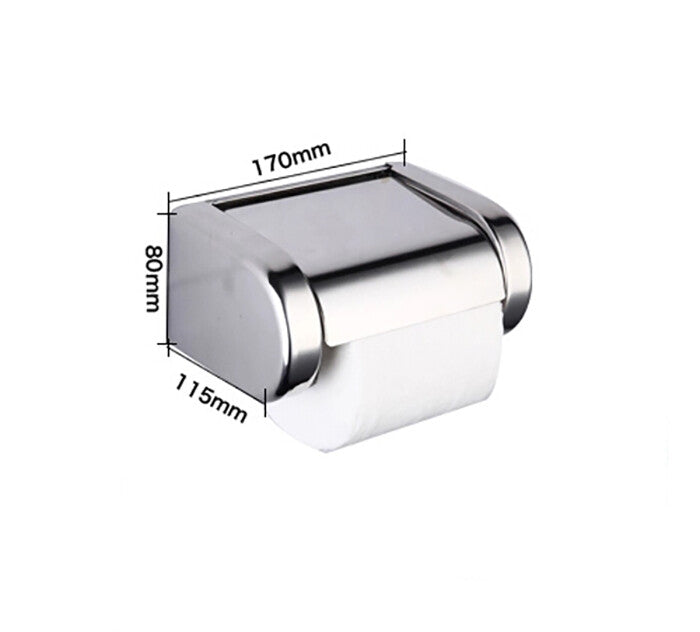 Modern Stainless Steel toilet paper holder detailed product view additional view