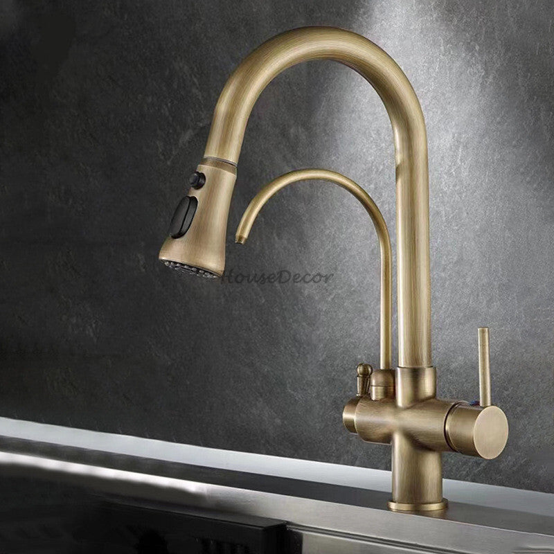 Modern kitchen sink mixer tap pull out spray additional view