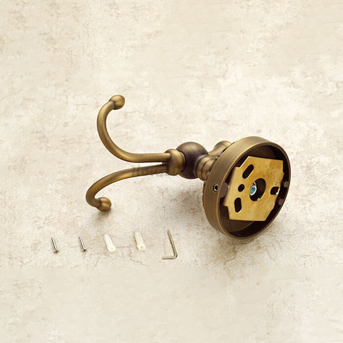Antique Brass towel rack wall mounted design detail view