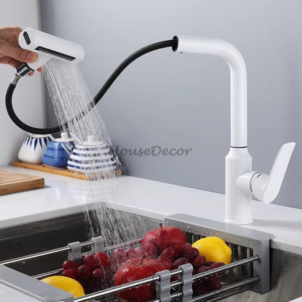 Modern kitchen sink mixer tap swivel spout additional view