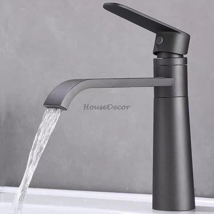 Modern bath shower mixer tap waterfall spout additional view