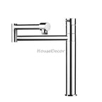 Modern Brass kitchen sink mixer tap single lever control main view