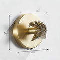 Brass robe hook wall mounted design additional view