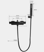 Modern bath shower mixer tap waterfall spout additional view