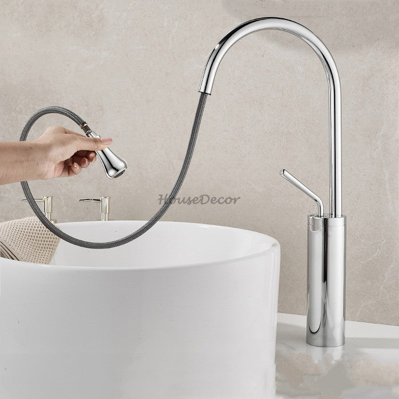 Brass bath shower mixer tap pull out spray additional view