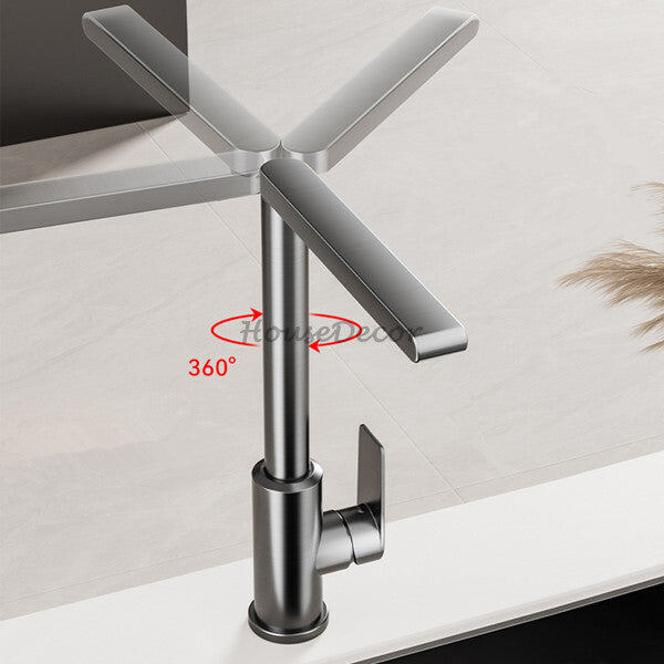 Modern kitchen sink mixer tap swivel spout additional view
