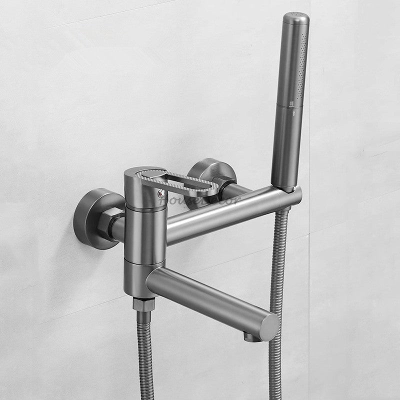Brass bath shower mixer tap handheld shower set additional view