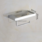 Brass toilet paper holder wall mounted design detail view