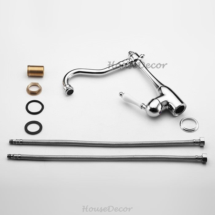 Modern Ceramic kitchen sink mixer tap swivel spout additional view