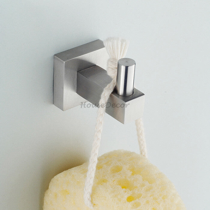Modern Stainless Steel robe hook wall mounted design main view