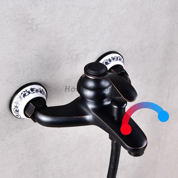 Bronze bath shower mixer tap wall mounted design additional view
