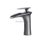 Modern bath shower mixer tap waterfall spout main view